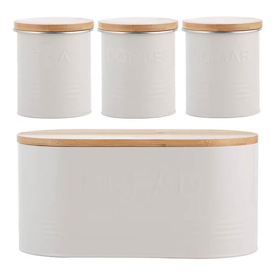 Typhoon Essentials 4 Piece Tea, Coffee, Sugar & Bread Set Set Oatmeal