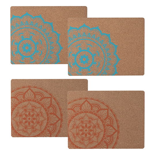 Typhoon World Foods Set 4 Rectangular Cork Placemats