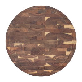 Typhoon World Foods End Grain Acacia Round Block 30cm