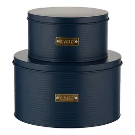 Typhoon Otto Navy Set Of 2 Cake Tins