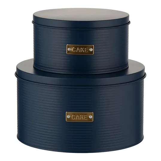 Typhoon Otto Navy Set Of 2 Cake Tins