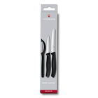 Victorinox Swiss Classic Black Twin Paring Knife & Peeler Three Pack