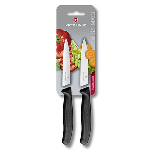 Victorinox Swiss Classic Black Paring Knife Combination Twin Pack