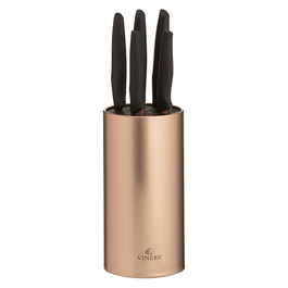 Viners Opulence Rose Gold 5 Piece Knife Block Set