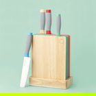 Viners Assure Colour Code Knife Block & Board Set