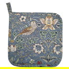 William Morris Strawberry Thief Blue Potholder Quilt