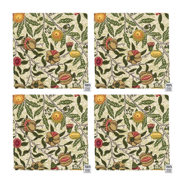 William Morris Fruit Pack Of 4 Napkins