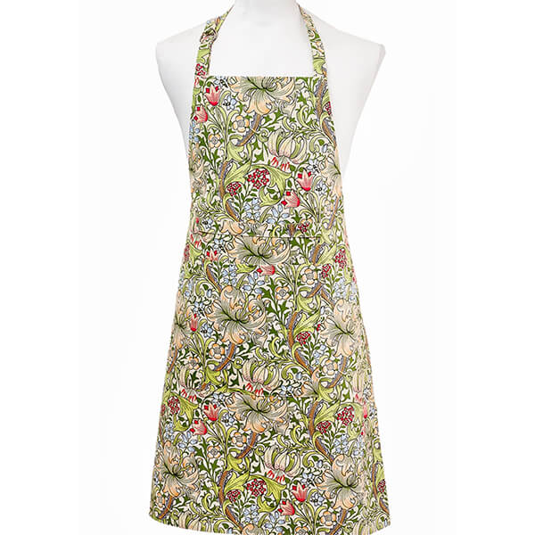 William Morris Golden Lily Fabric Apron