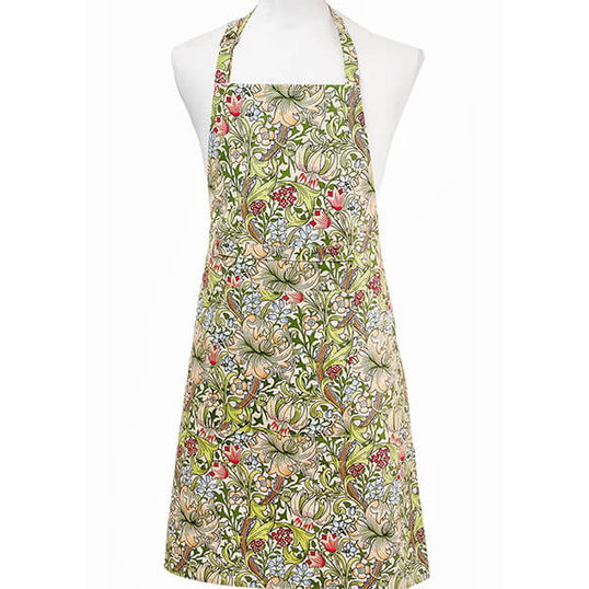 William Morris Golden Lily Fabric Apron