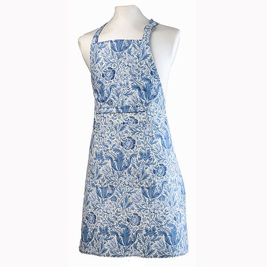 William Morris Blue Compton Fabric Apron