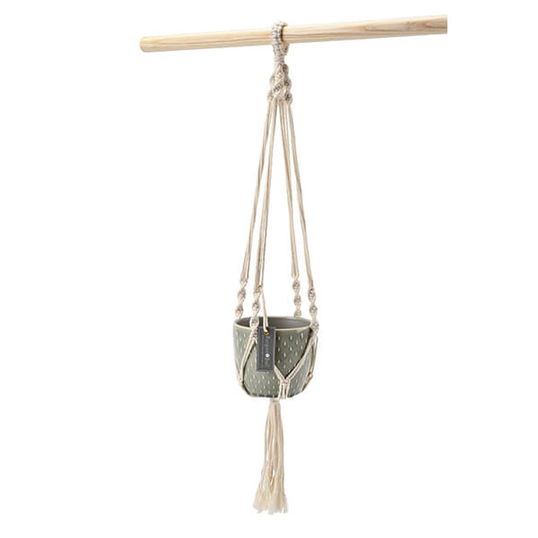 Burgon & Ball Glazed Pot Macrame
