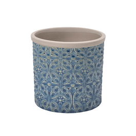 Burgon & Ball Glazed Pot Porto Small Dark Blue