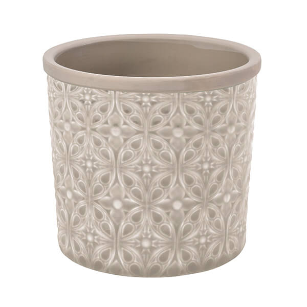 Burgon & Ball Glazed Pot Porto Large Grey