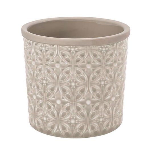 Burgon & Ball Glazed Pot Porto Large Grey
