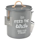 Burgon & Ball `Feed the Birds` Bird Food Tin - Charcoal