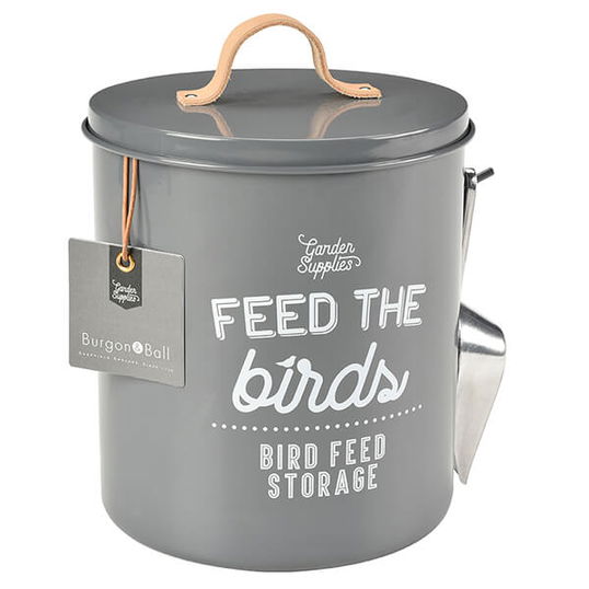 Burgon & Ball `Feed the Birds` Bird Food Tin - Charcoal
