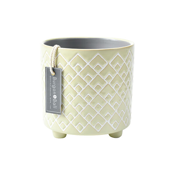 Burgon & Ball Bilbao Green Large Glazed Pot
