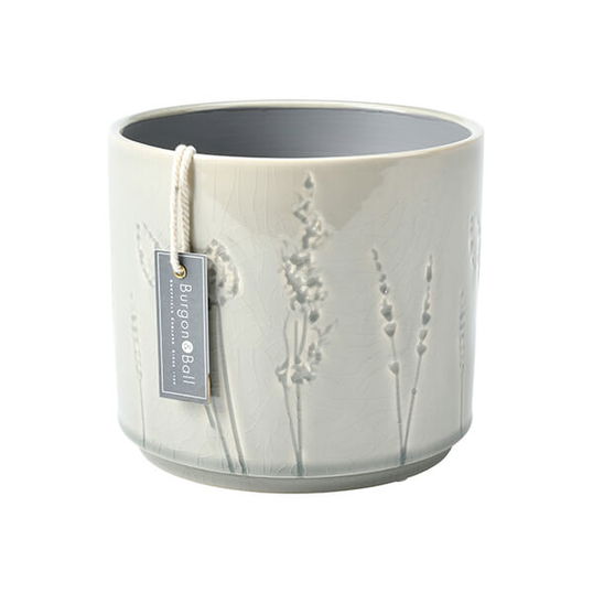 Burgon & Ball Provence Large Grey Glazed Pot