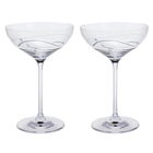 Dartington Glitz Set Of 2 Cocktail Saucers