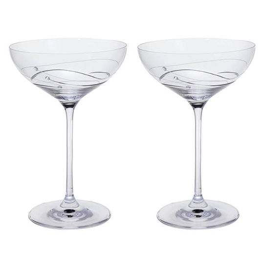 Dartington Glitz Set Of 2 Cocktail Saucers