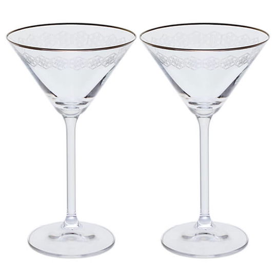 Dartington Gatsby Set of 2 Martini Glasses