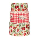 Emma Bridgewater Strawberries Set of 3 Round Cake Tins