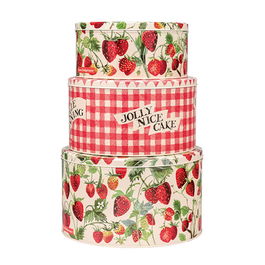 Emma Bridgewater Strawberries Set of 3 Round Cake Tins