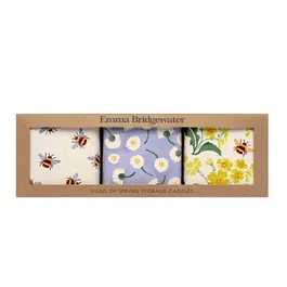Emma Bridgewater Daisy Set of 3 Square Caddies