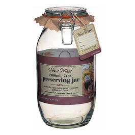 Home Made Glass 2.1 Litre Preserving Jar