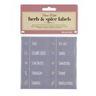 Home Made Pack of 50 Self Adhesive Herb Jar Labels in 10 Assorted Designs