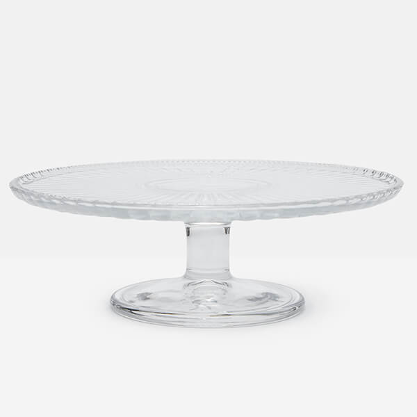 Joules Bees Glass Pedestal Cake Stand