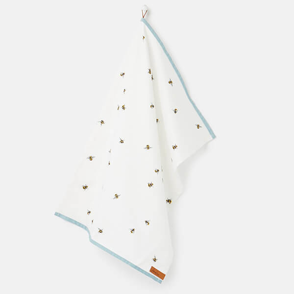 Joules Bee And Striped Single Tea Towel