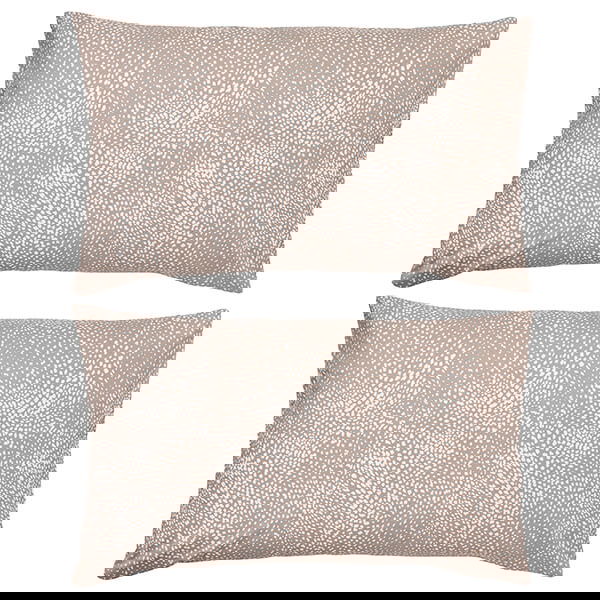 Joules Feathers Standard Pillowcase Pair Chalk