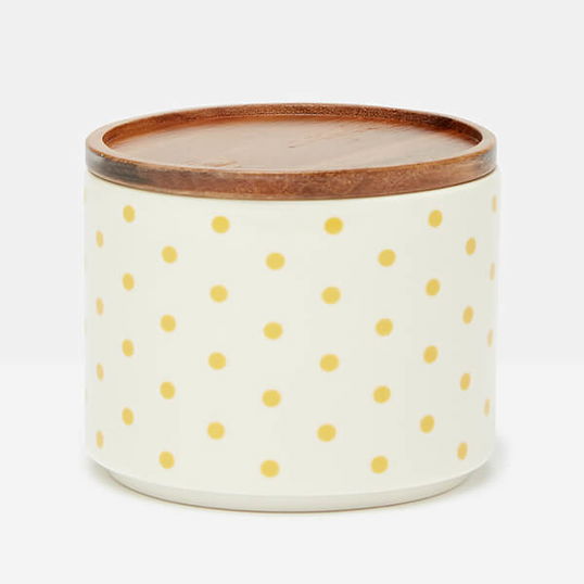 Joules Brightside Spots Medium Storage Cannister