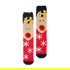 Joules Navy Reindeer Festive Fluffy Socks