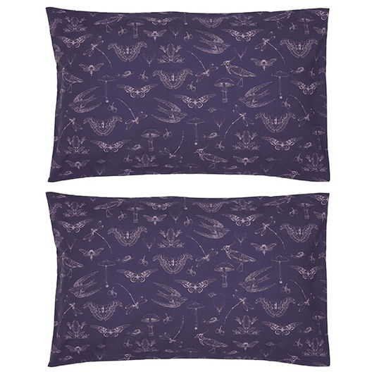 Joules Midnight Beasts Pair of Standard Pillowcases Multi