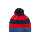 Joules Navy Stripe Bobble Stripe Knit Bobble Hat
