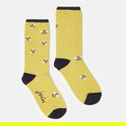 Joules Antique Gold Bee Excellent Everyday Single Eco Vero Socks Size 4-8
