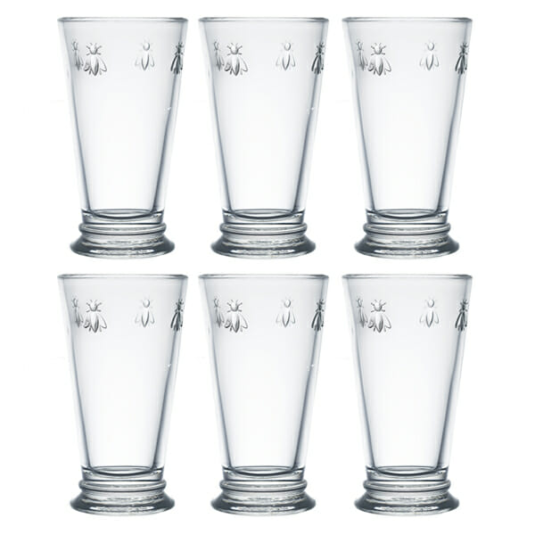 La Rochere Bee Large Long Drink Glass 460ml Set Of 6