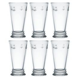 La Rochere Bee Large Long Drink Glass 460ml Set Of 6