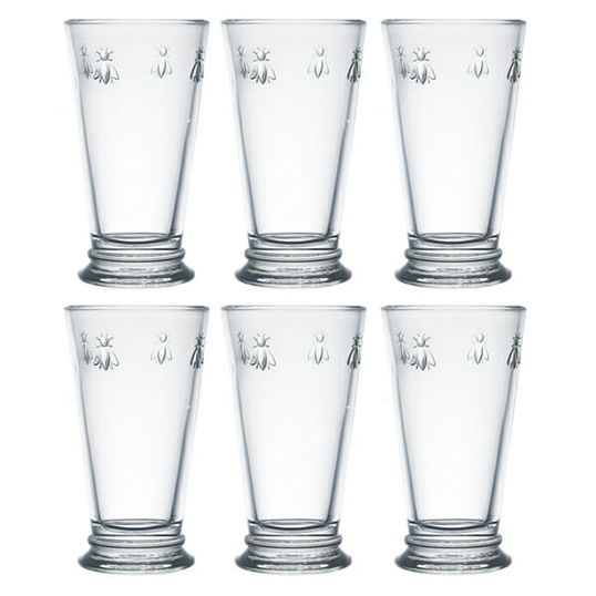 La Rochere Bee Large Long Drink Glass 460ml Set Of 6