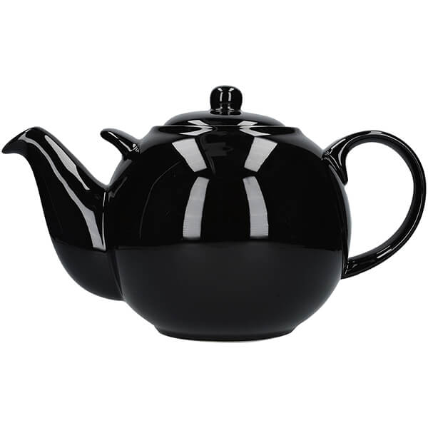 London Pottery Globe 10 Cup Teapot Gloss Black