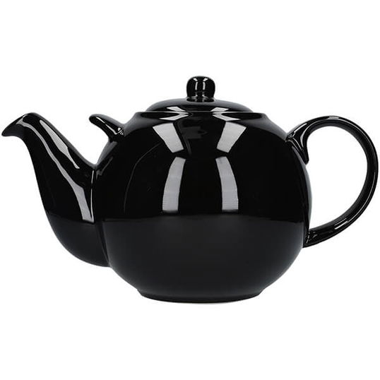 London Pottery Globe 10 Cup Teapot Gloss Black