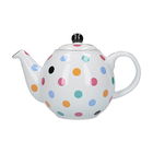 London Pottery Globe 2 Cup Teapot White Multi Spot