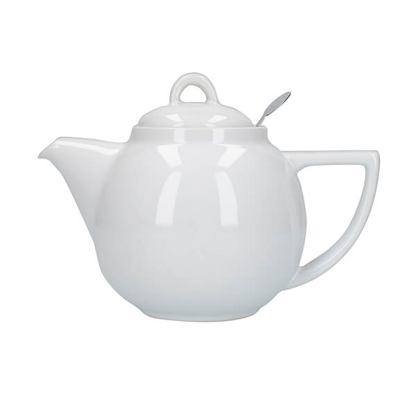 London Pottery Geo Filter 2 Cup Teapot White
