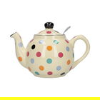 London Pottery Farmhouse Filter 2 Cup Teapot Ivory Multi Spot