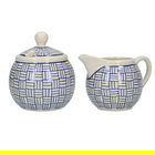 London Pottery Sugar and Creamer Set Lattice