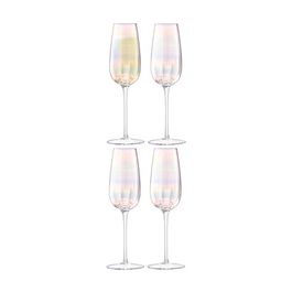 LSA Pearl Champagne Flute 250ml Set Of 4