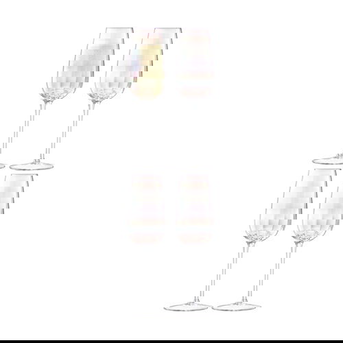 LSA Pearl Champagne Flute 250ml Set Of 4