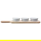 LSA Paddle Bowl Set & Oak Paddle 40cm